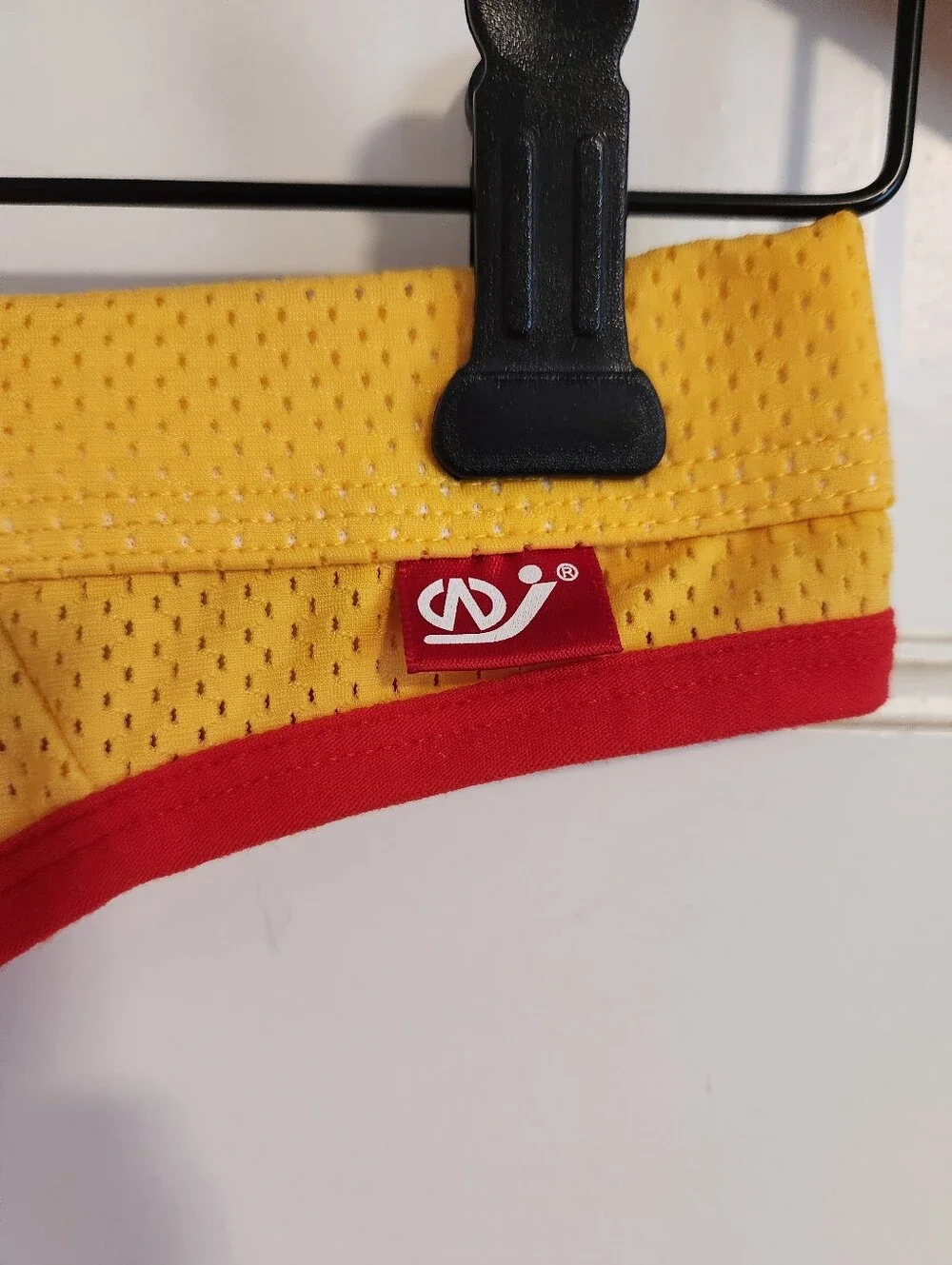 😈Wang Jiang😈 - Yellow/Red Mesh G-String